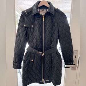 Burberry Finsbridge Quilted Hooded Jacket in XS